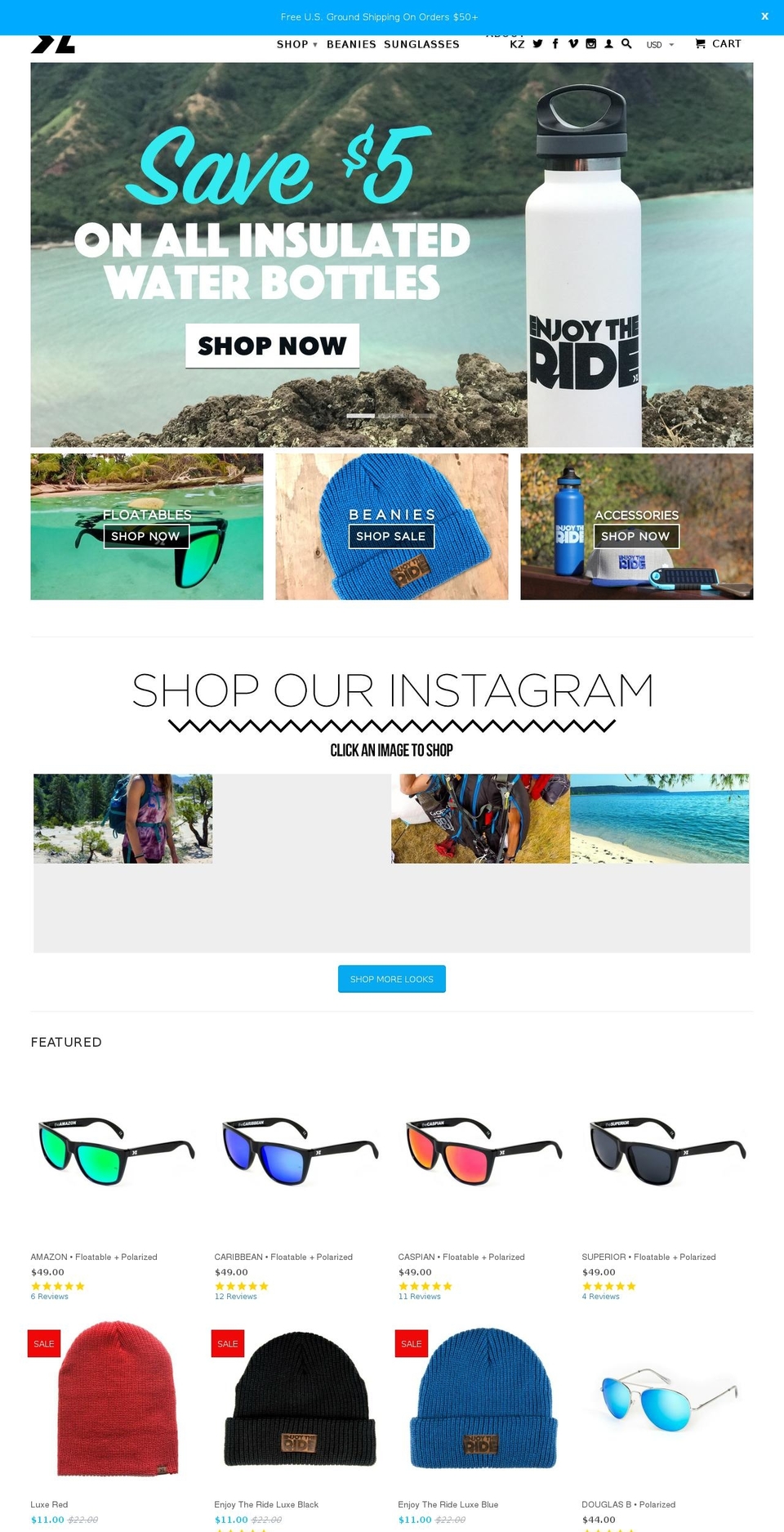 kzgear.com shopify website screenshot