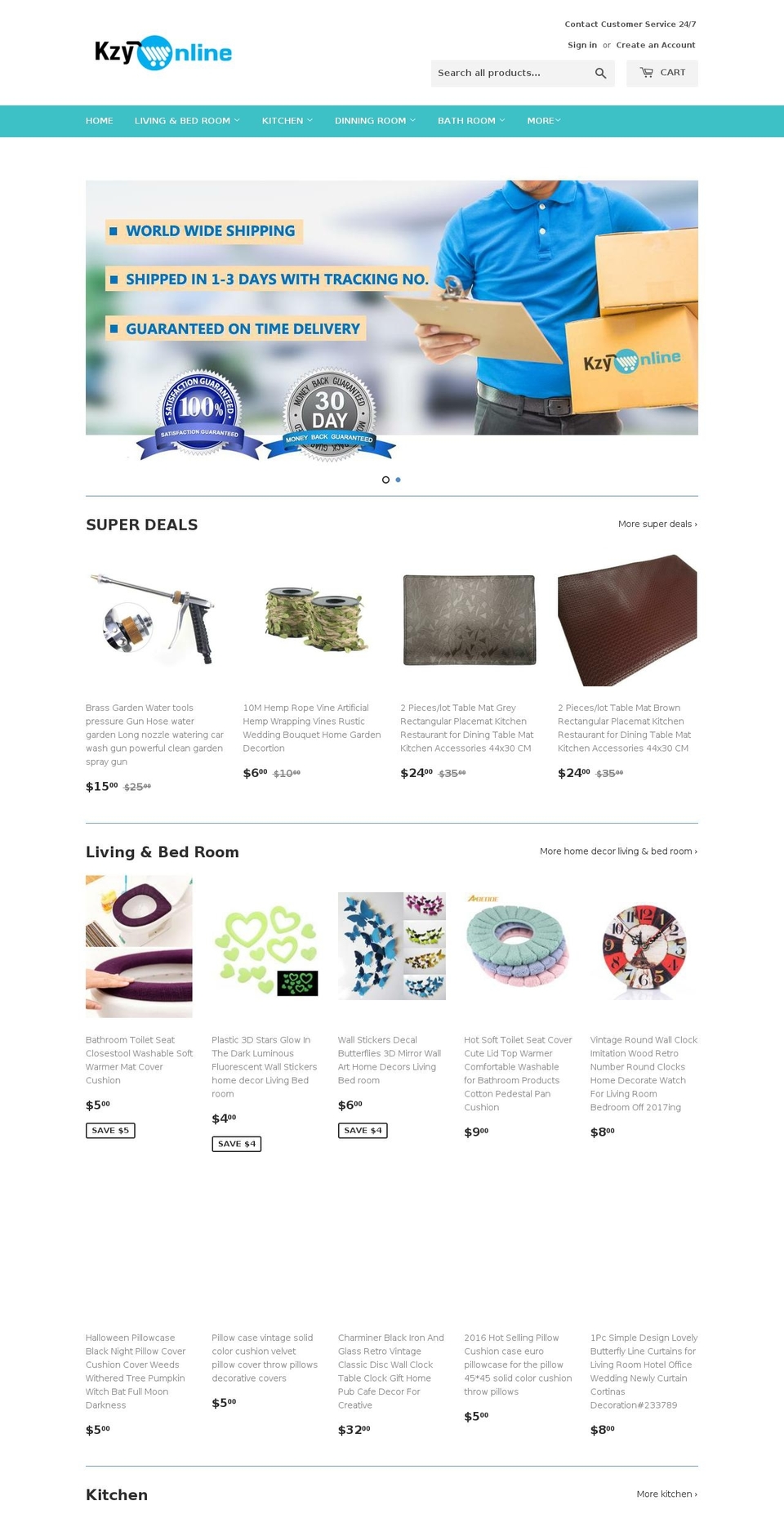 kzyonline.com — Shopify storefront screenshot