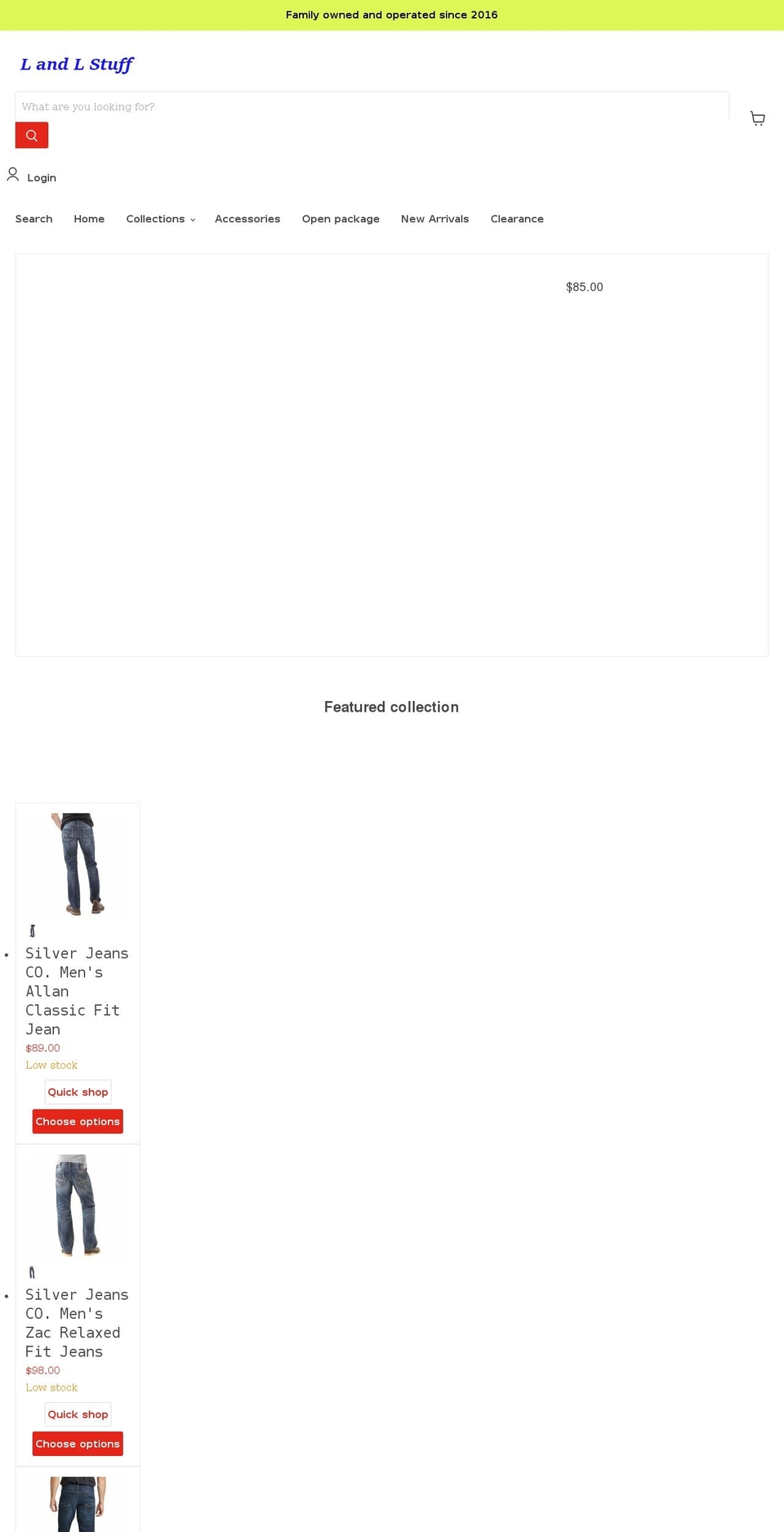 l-and-l-stuff.com — Shopify storefront screenshot