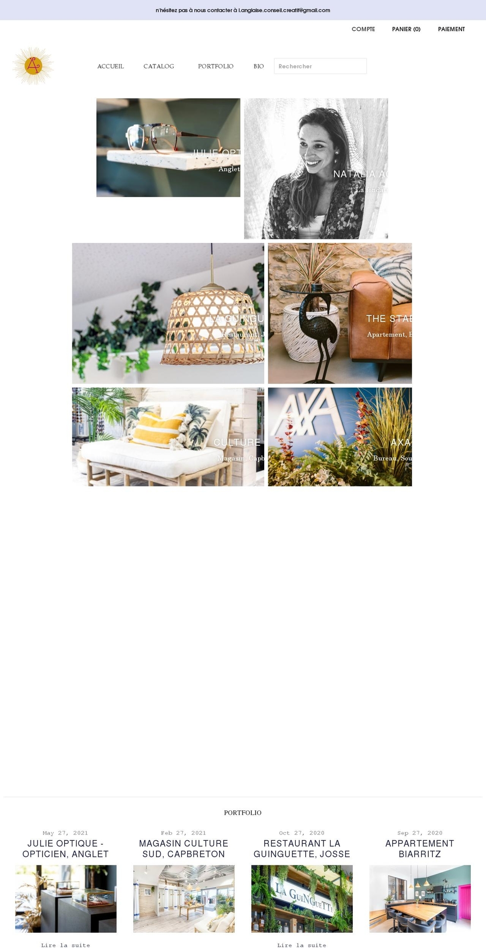 l-anglaise.com shopify website screenshot