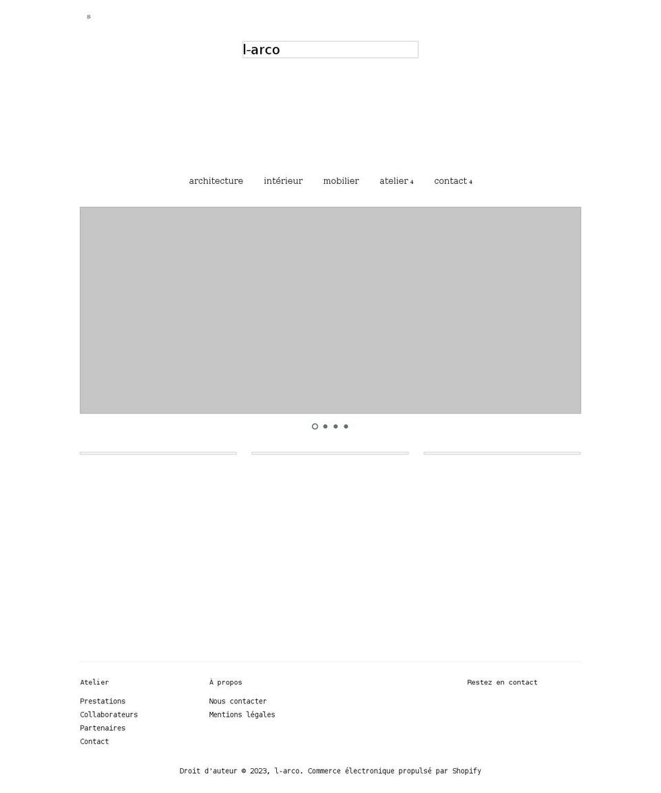 l-arco.ch shopify website screenshot