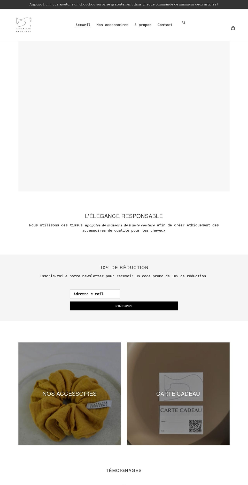 l-atelier-chouchou.com shopify website screenshot