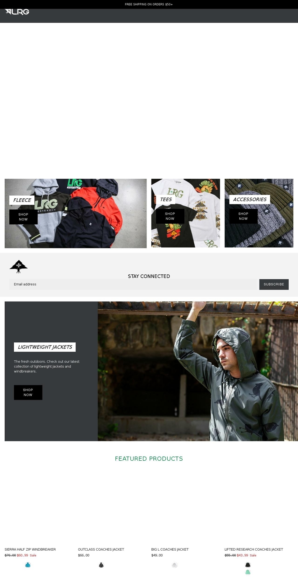 l-r-g.net shopify website screenshot