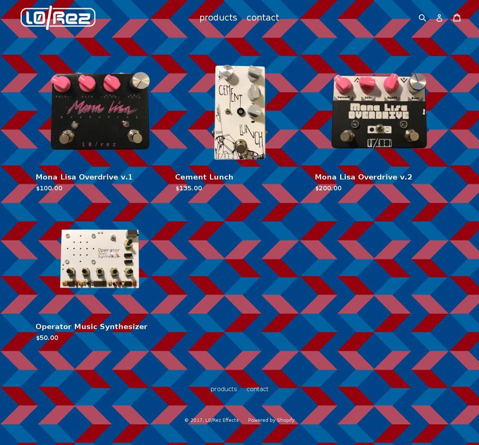 l0rez.com shopify website screenshot