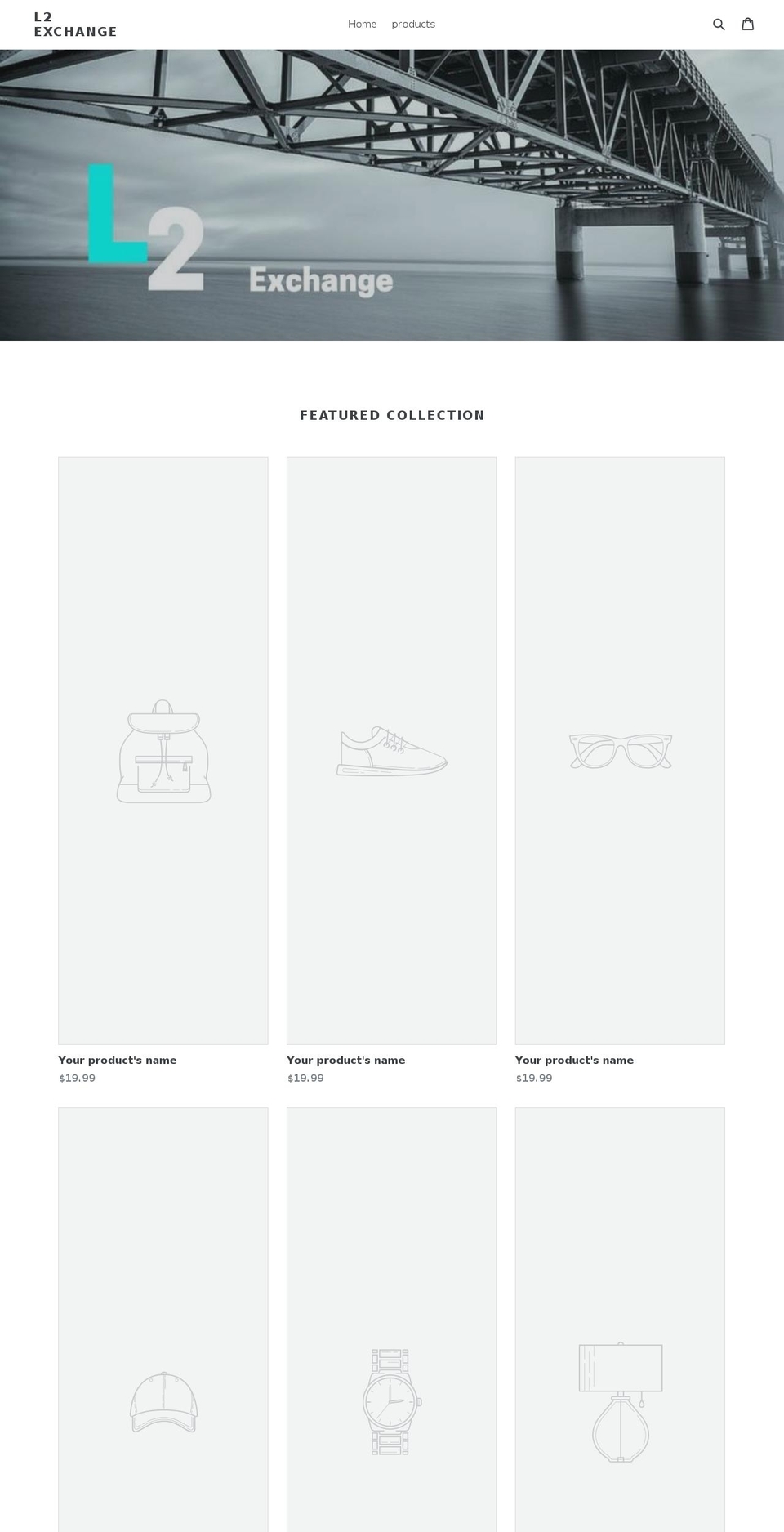 l2exchange.com — Shopify storefront screenshot