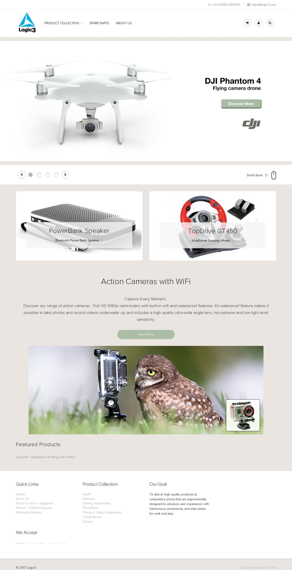 l3-i.com shopify website screenshot
