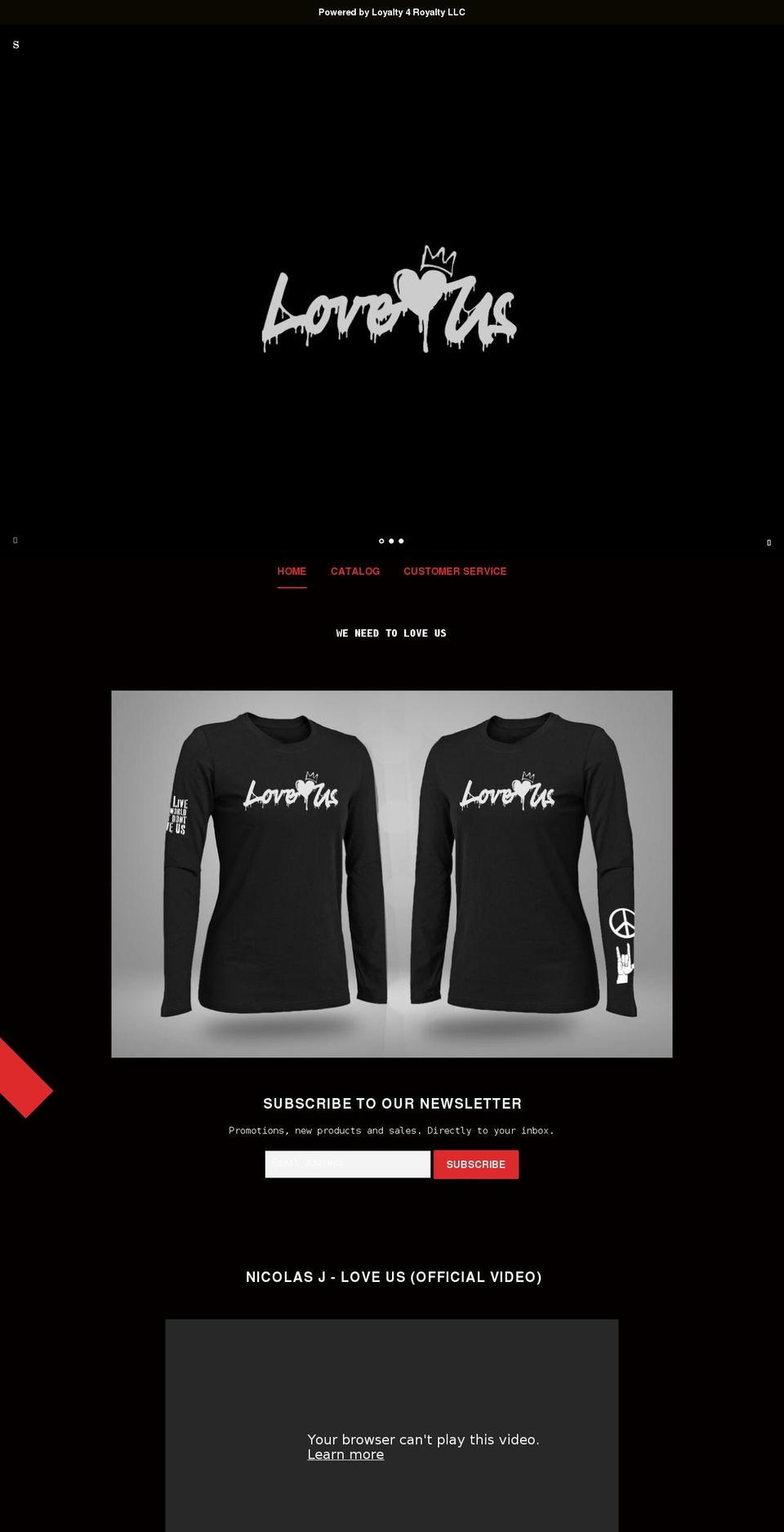 l4r.shop shopify website screenshot