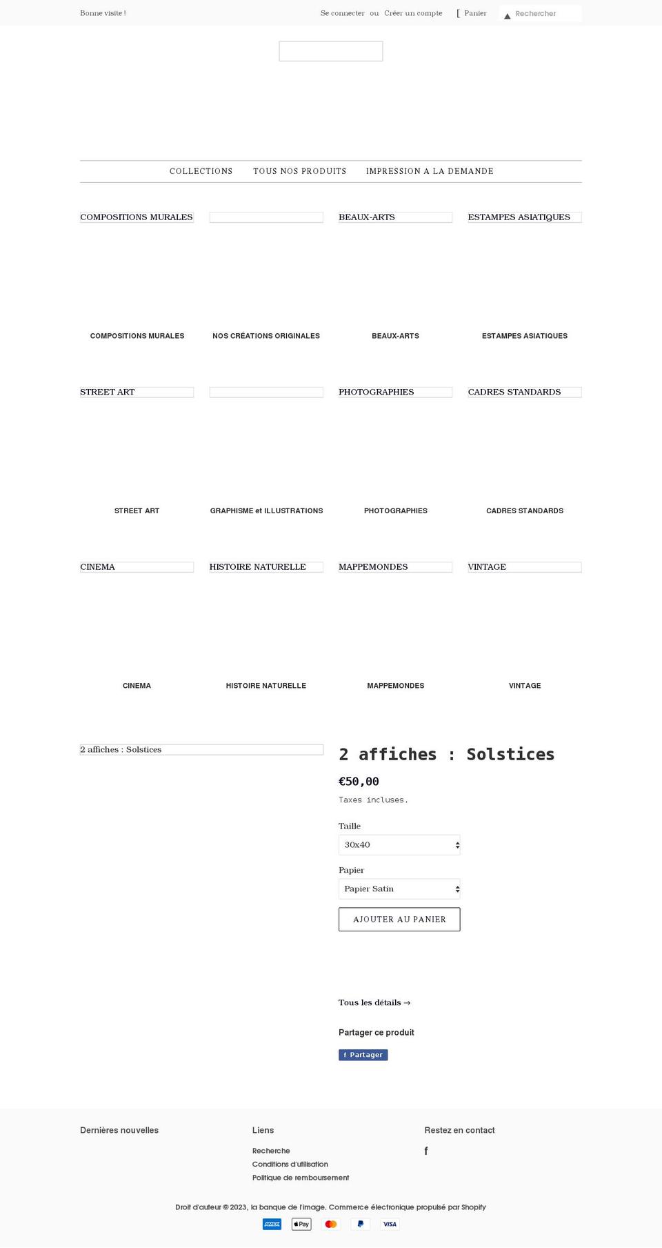 la-banque-de-limage.myshopify.com shopify website screenshot