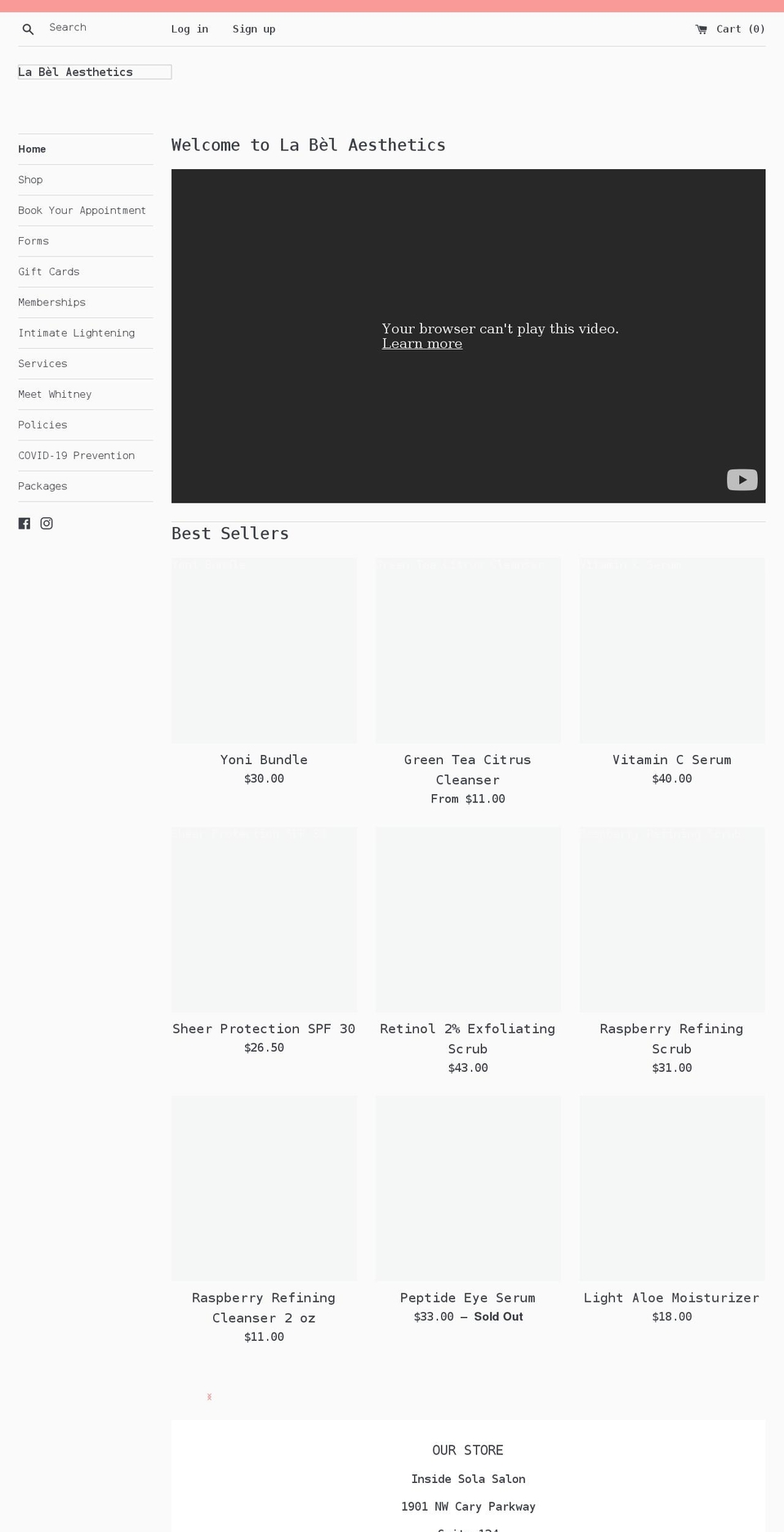 la-belspa.com shopify website screenshot