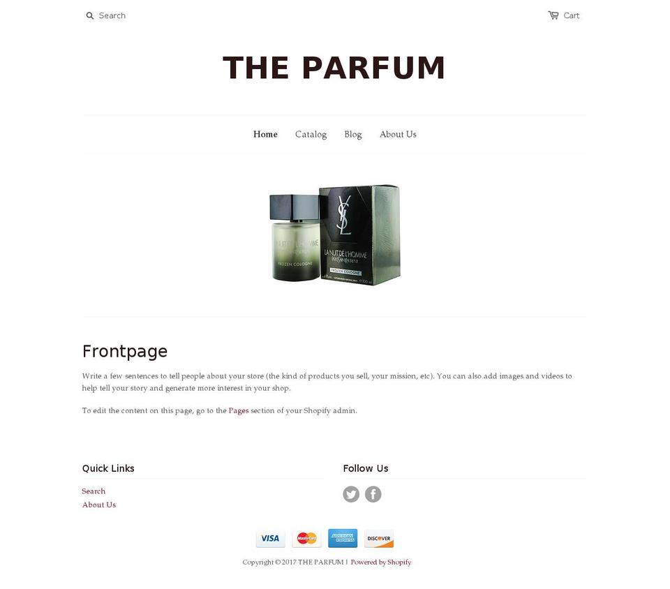 la-boutique-de-parfum.com shopify website screenshot
