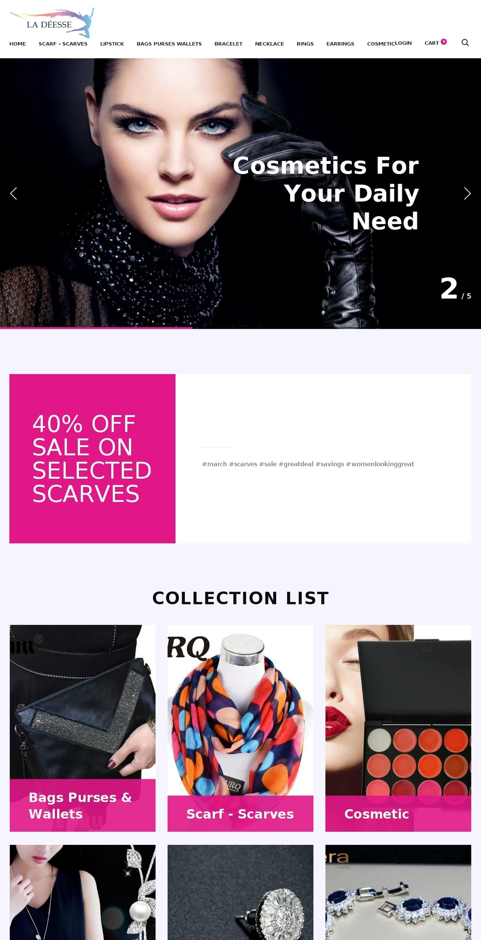la-deesse.com — Shopify storefront screenshot