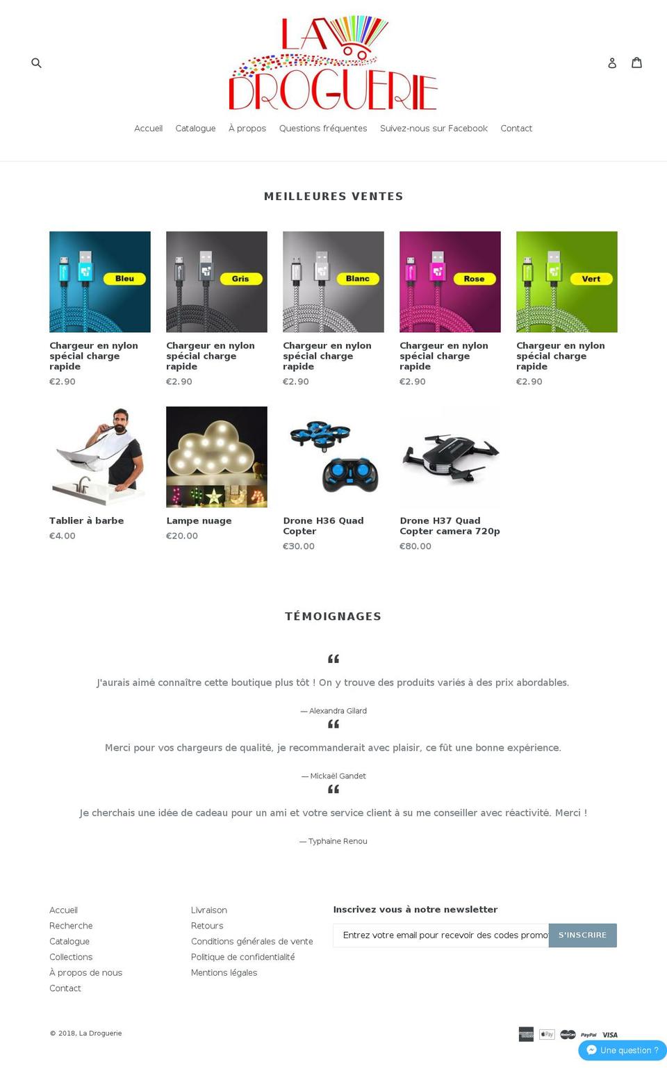 theme-preconfigure-lfl-dropshipping Shopify theme site example la-droguerie.fr