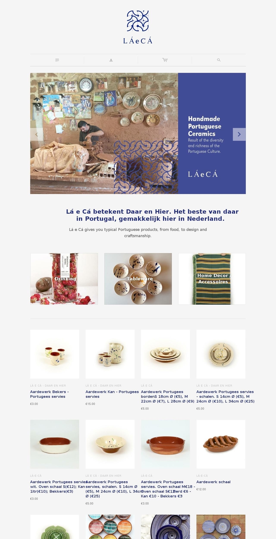 la-e-ca.com shopify website screenshot