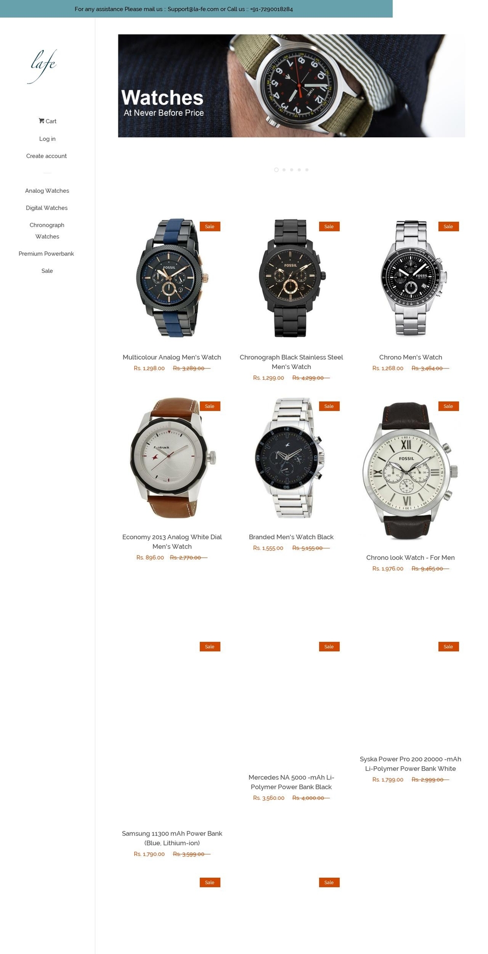 la-fe.com — Shopify storefront screenshot