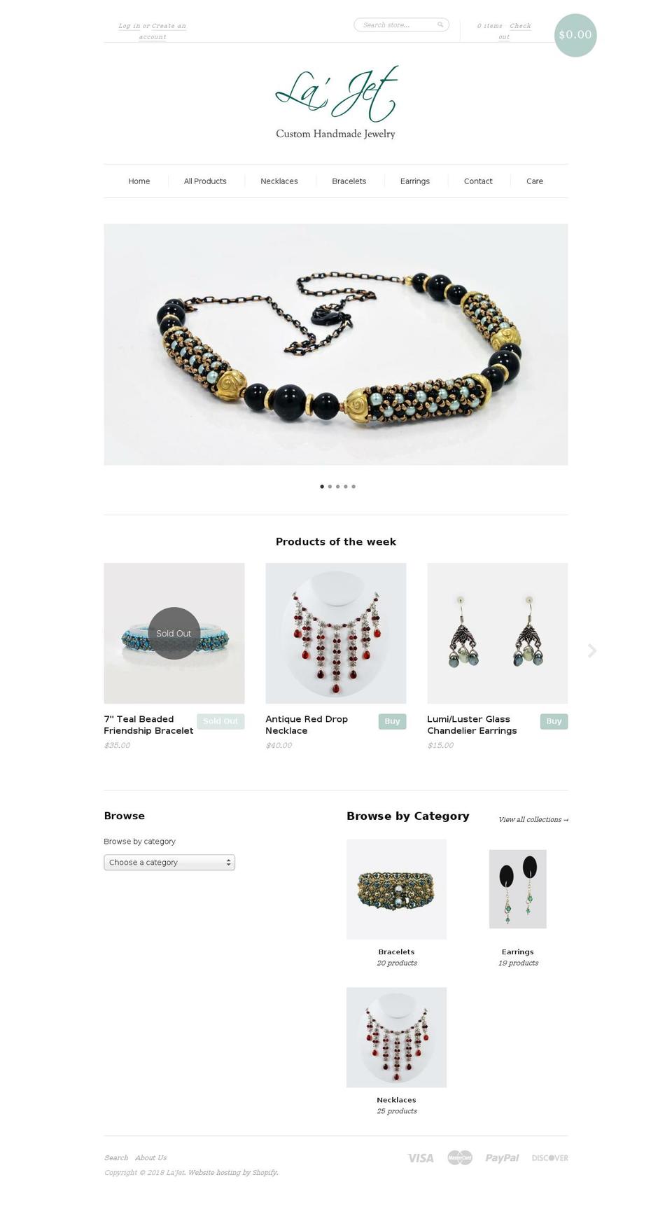 la-jet.com — Shopify storefront screenshot