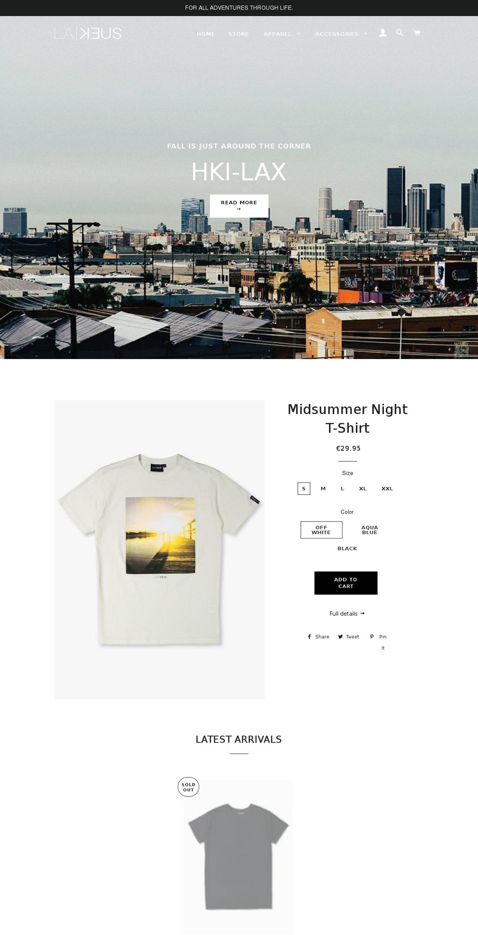 la-keus.com — Shopify storefront screenshot