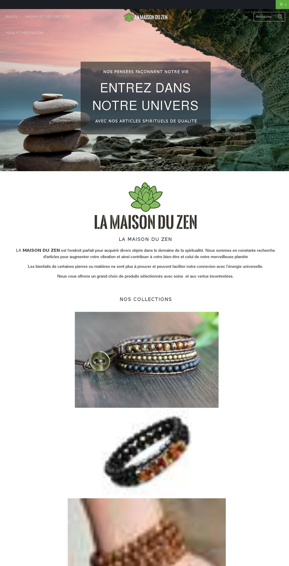 la-maison-du-zen.com — Shopify storefront screenshot