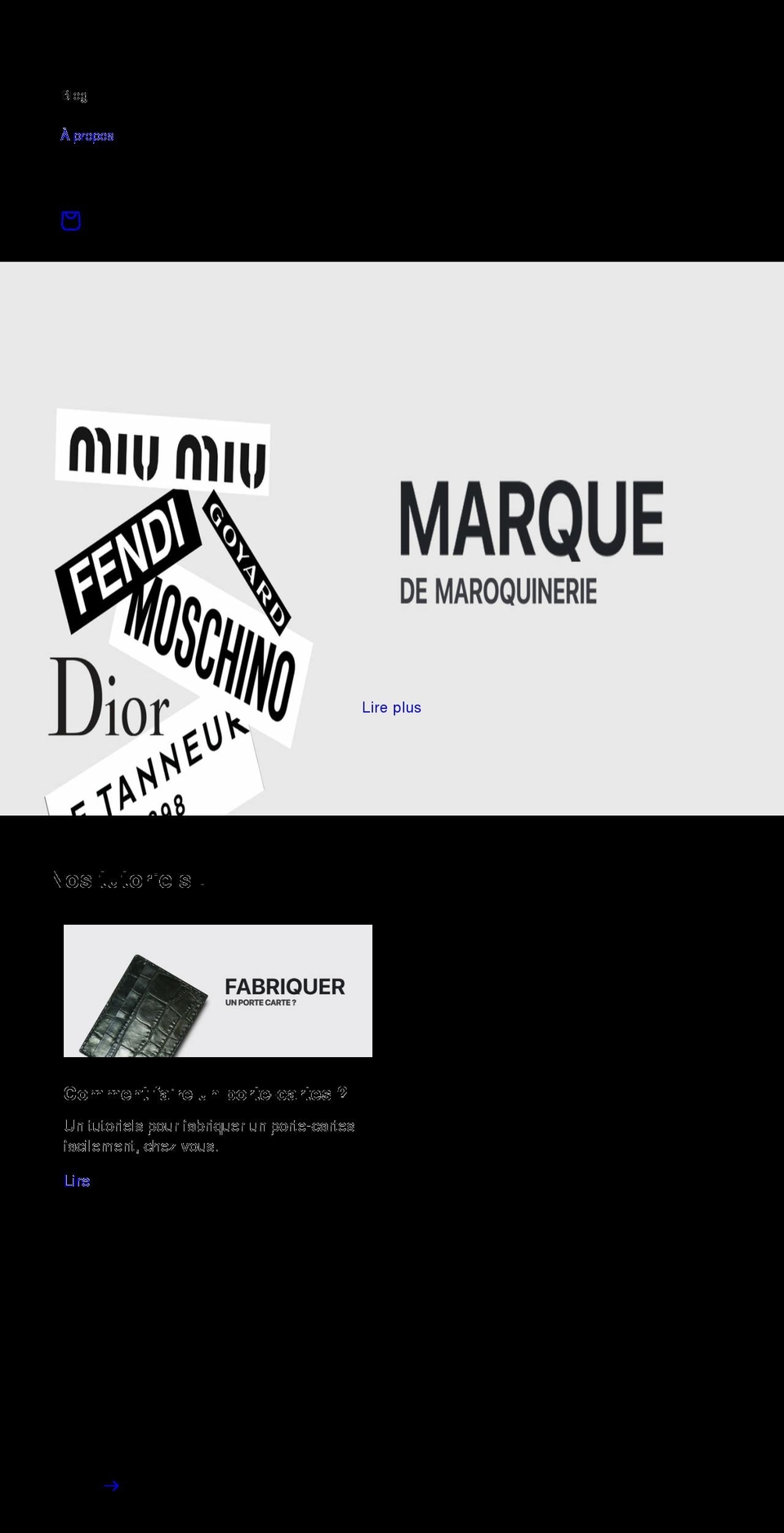 la-maroquinerie.com shopify website screenshot