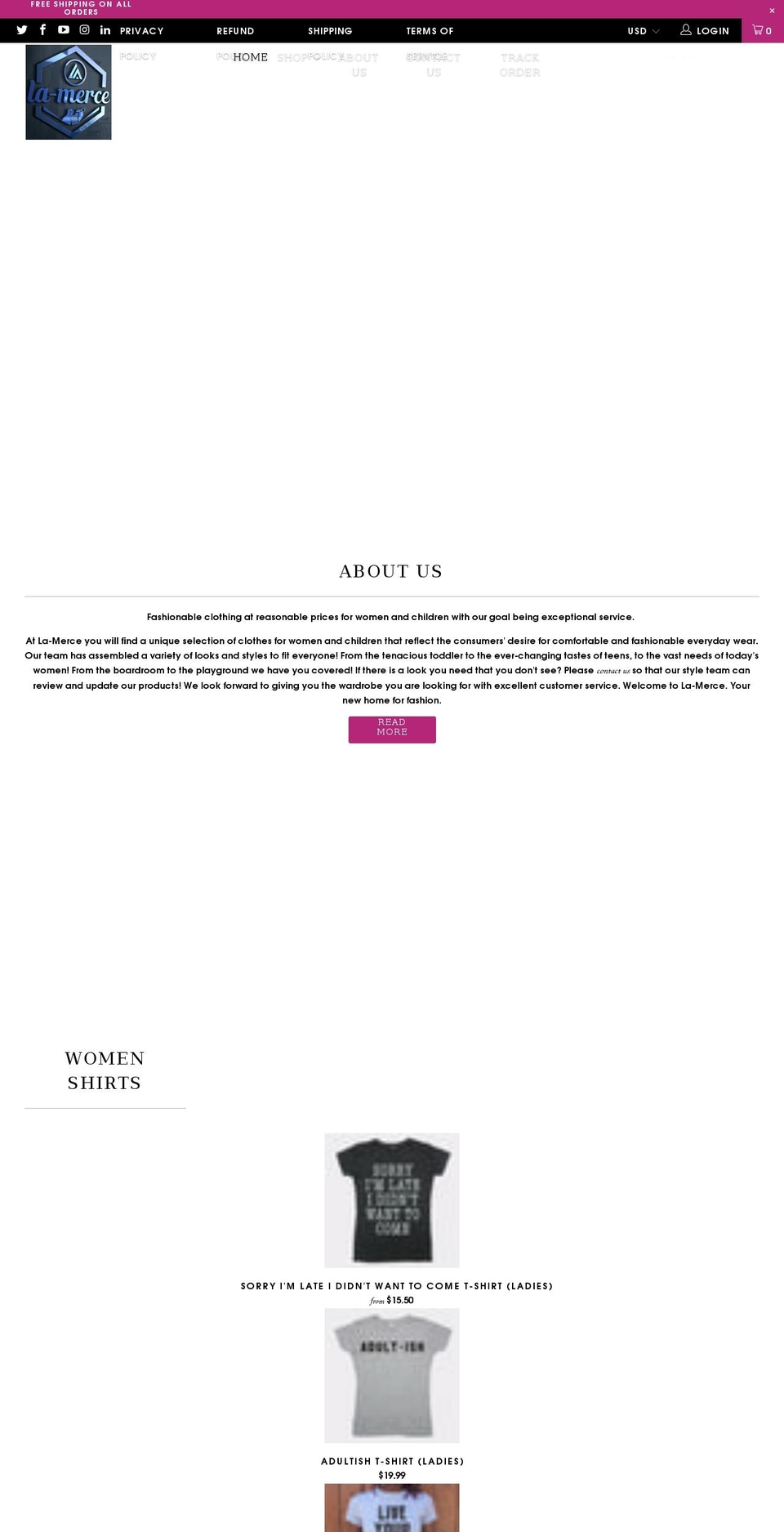 la-merce.com shopify website screenshot