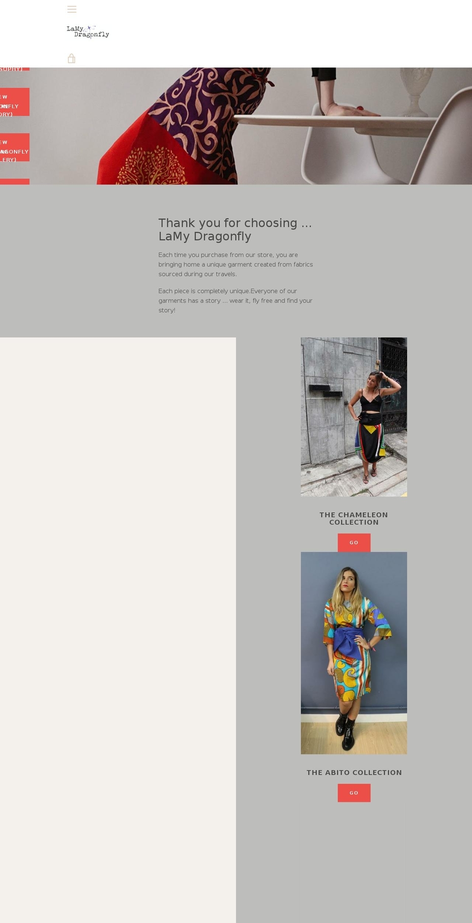 la-my-dragonfly.com — Shopify storefront screenshot
