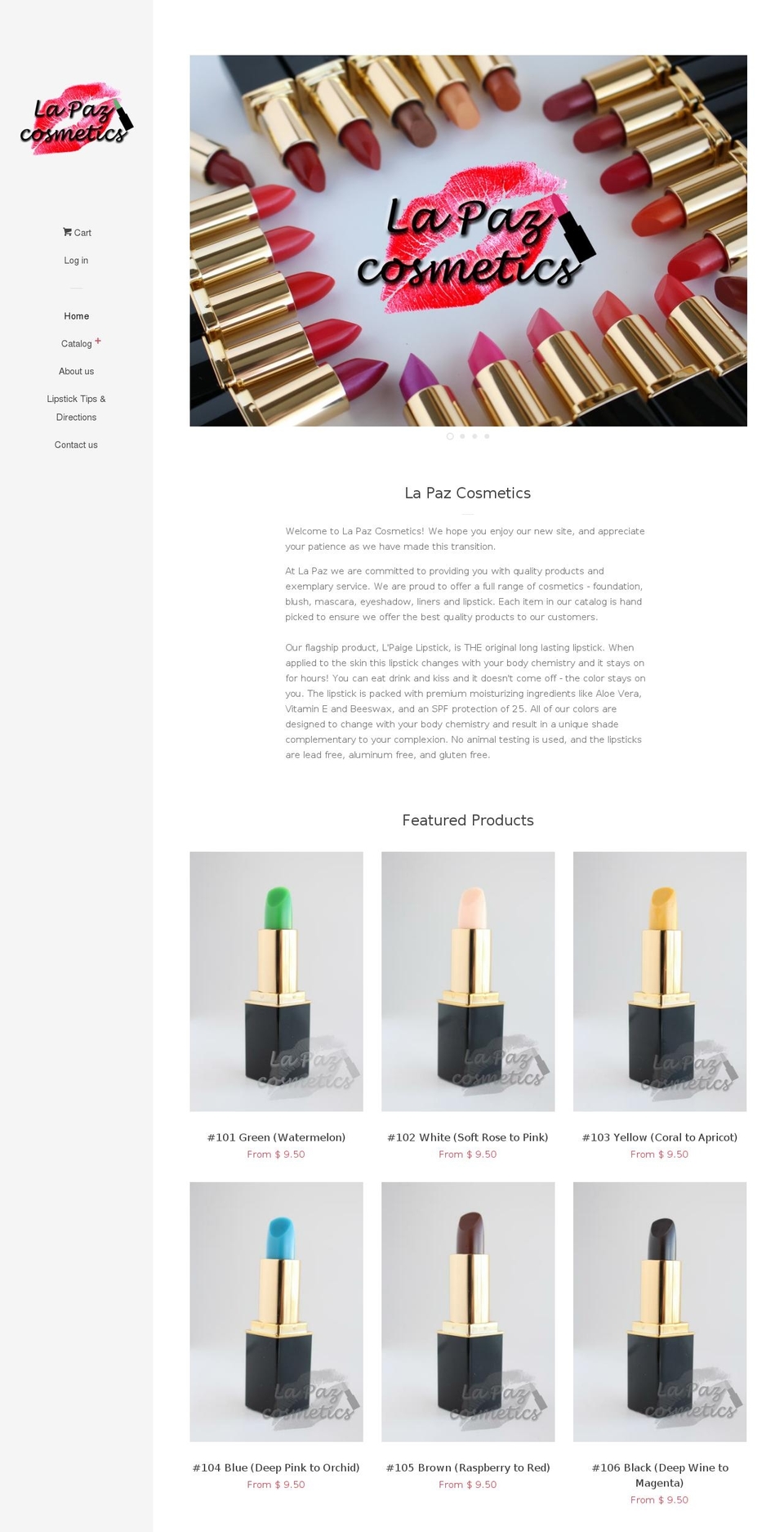 la-paz.com shopify website screenshot