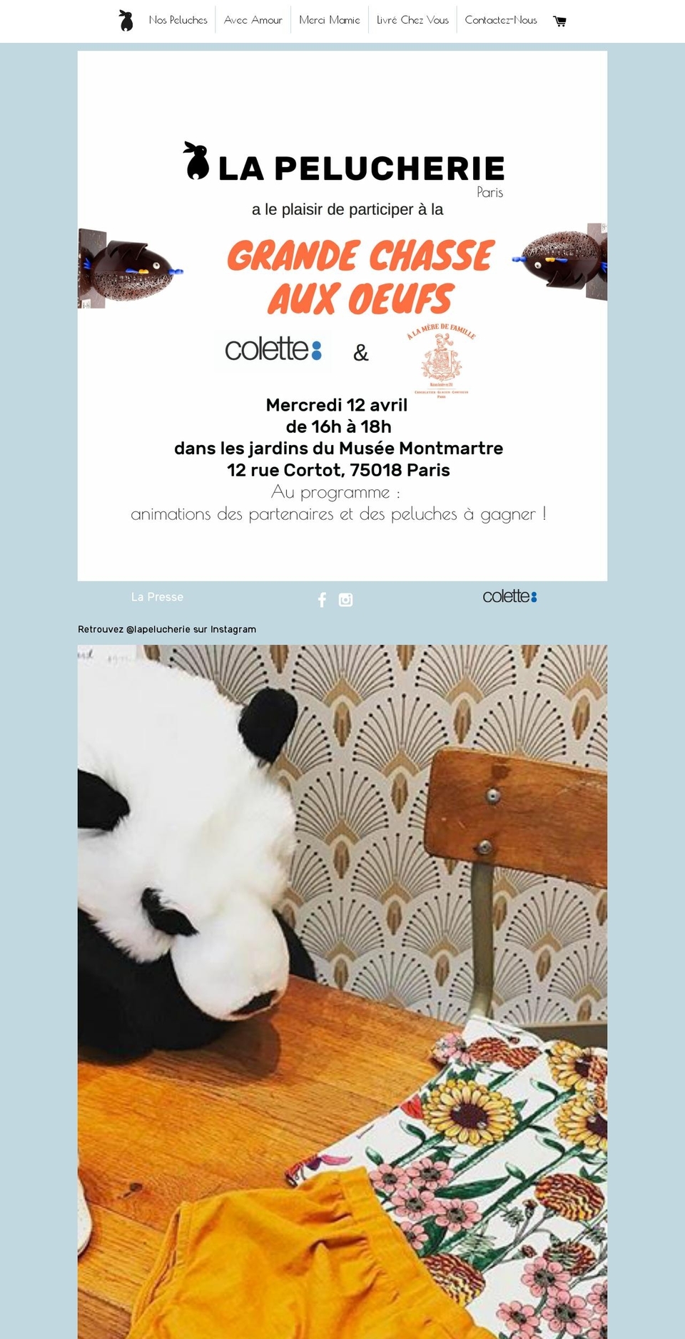 la-pelucherie.com shopify website screenshot