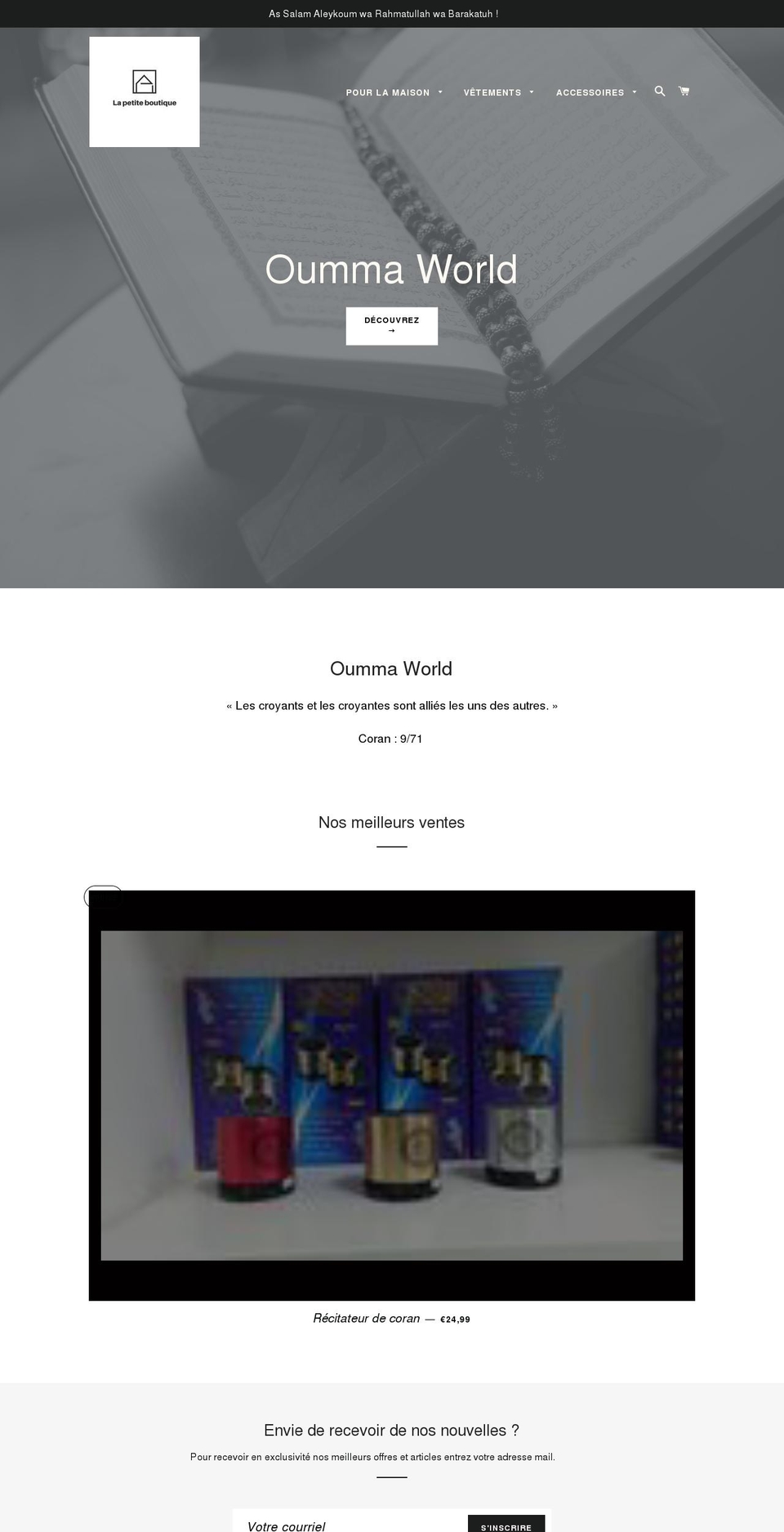 la-petiteboutique.com — Shopify storefront screenshot