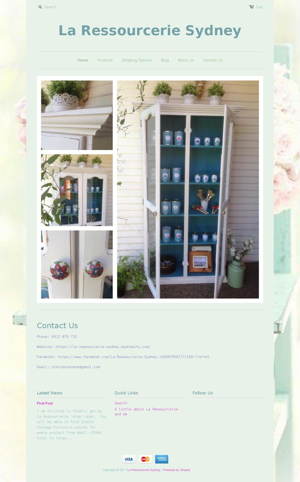 la-ressourcerie-sydney.com shopify website screenshot