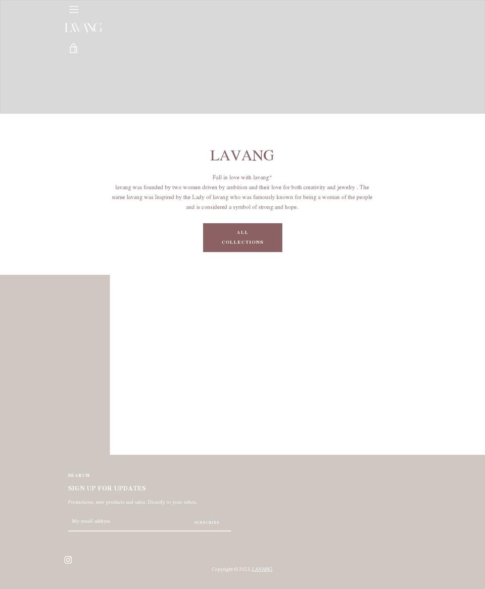 la-vang.com shopify website screenshot