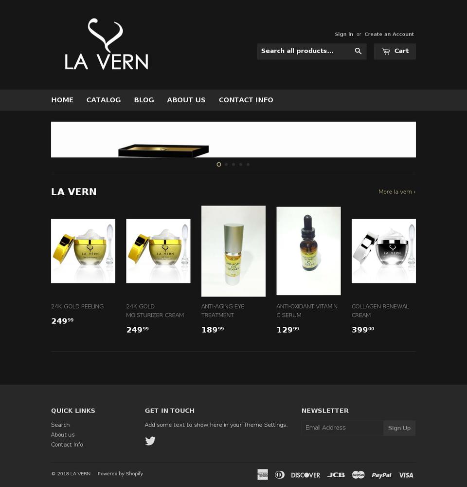 la-vern.com shopify website screenshot