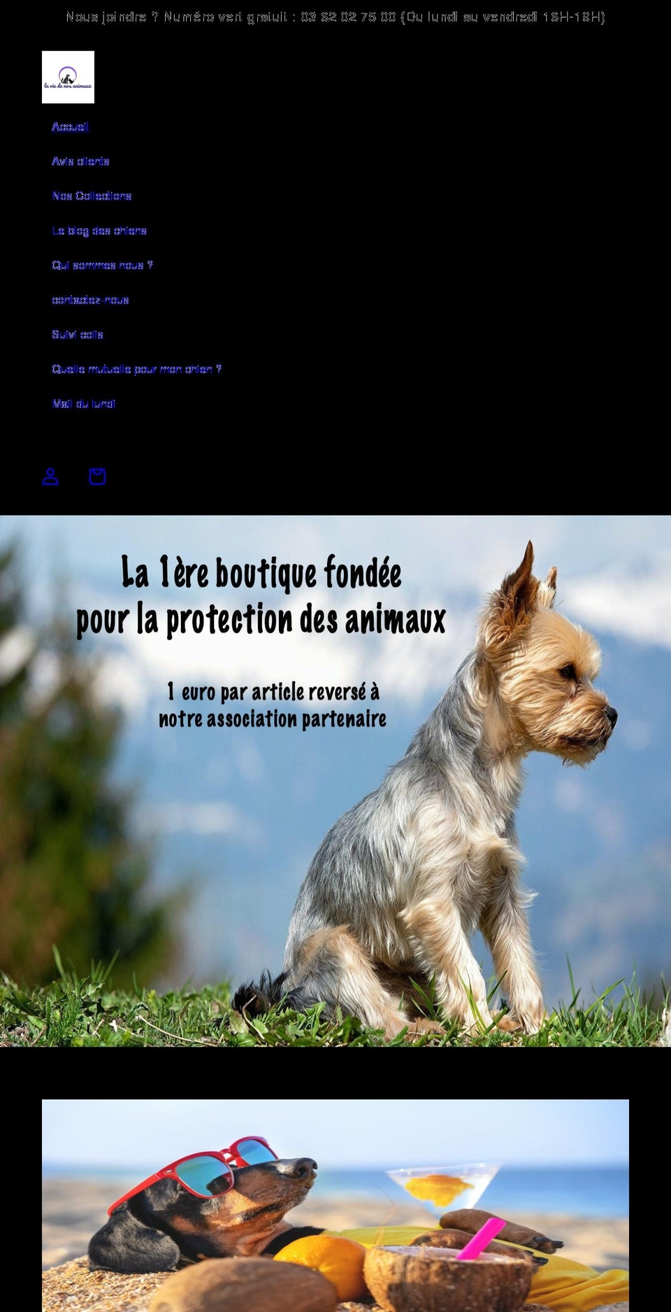 theme-optimized-- Shopify theme site example la-vie-de-nos-animaux.fr