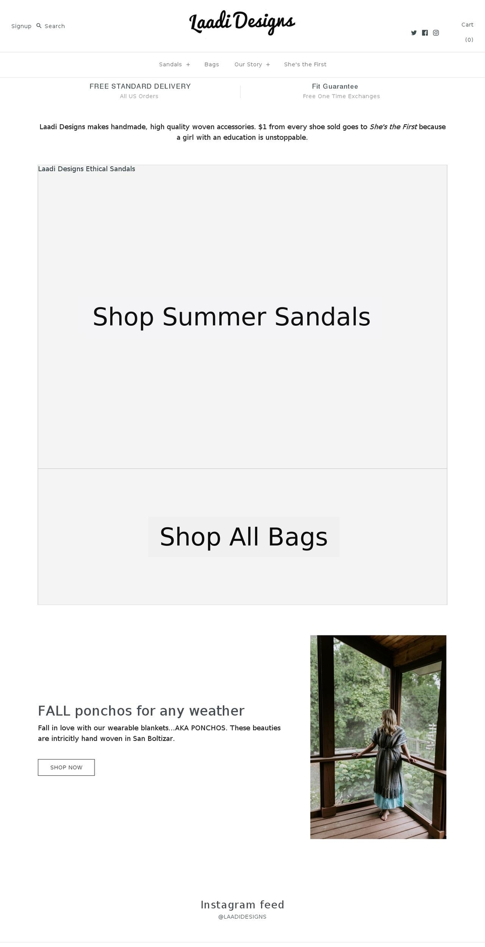 laadidesigns.com shopify website screenshot
