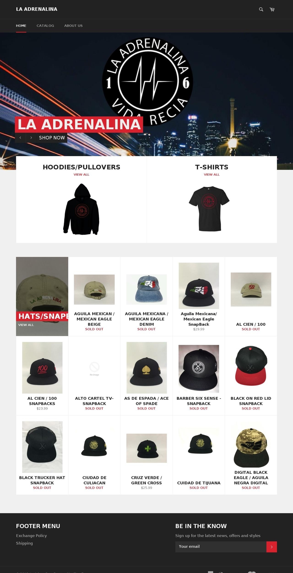 laadrenalina.com shopify website screenshot