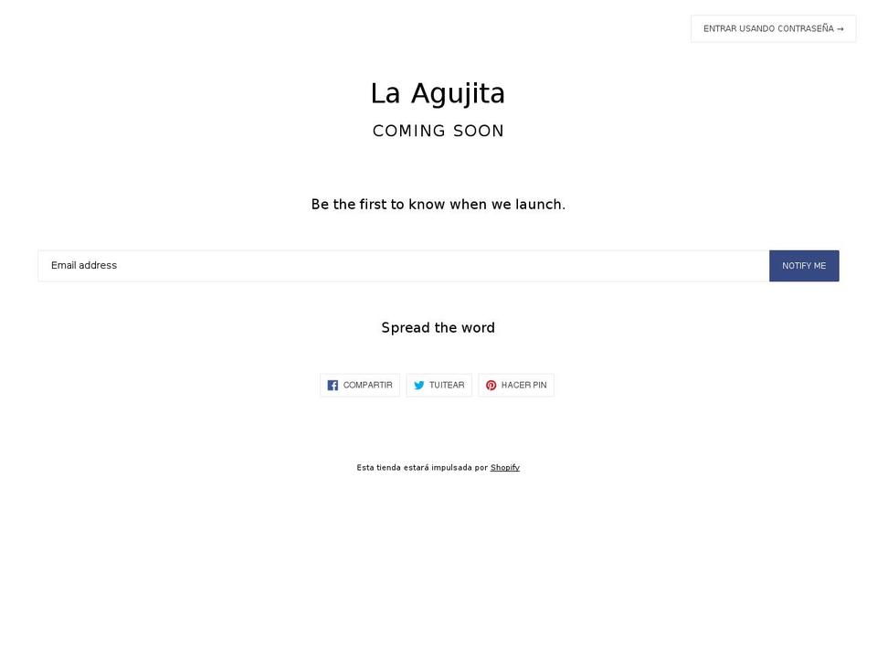 laagujita.com — Shopify storefront screenshot