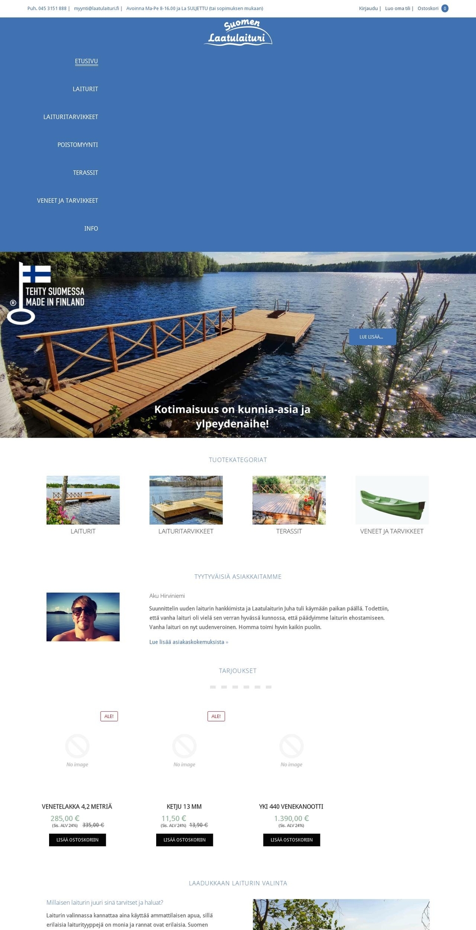 laatulaituri.fi shopify website screenshot