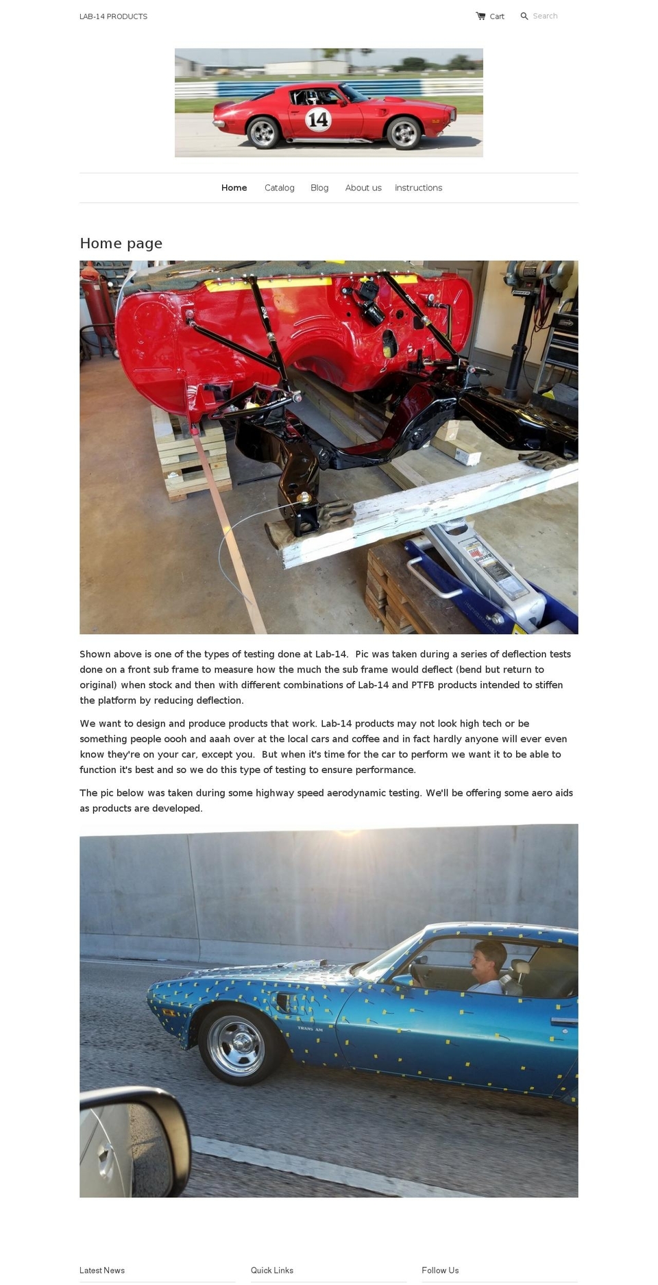 lab-14.com shopify website screenshot