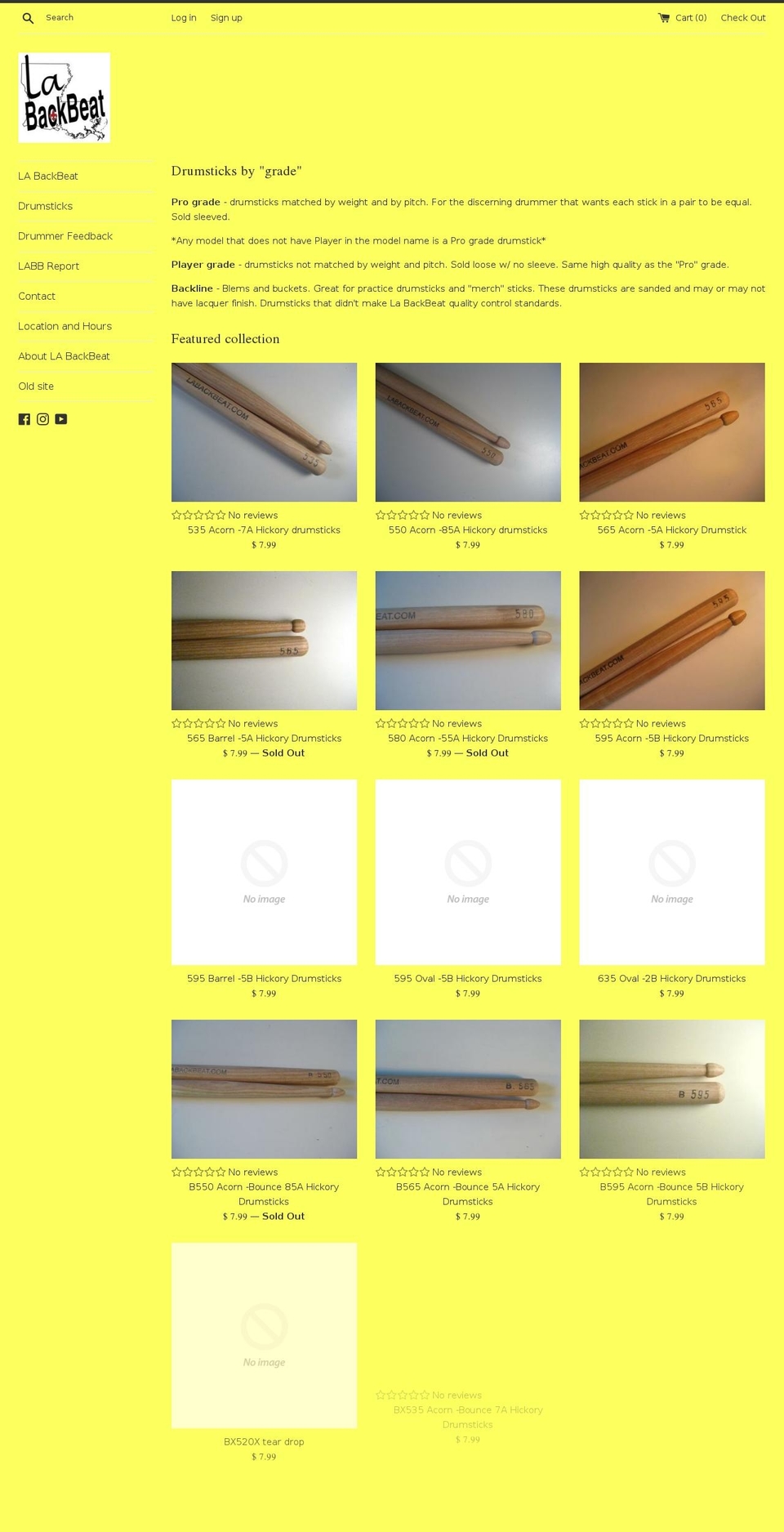 labackbeat.com — Shopify storefront screenshot
