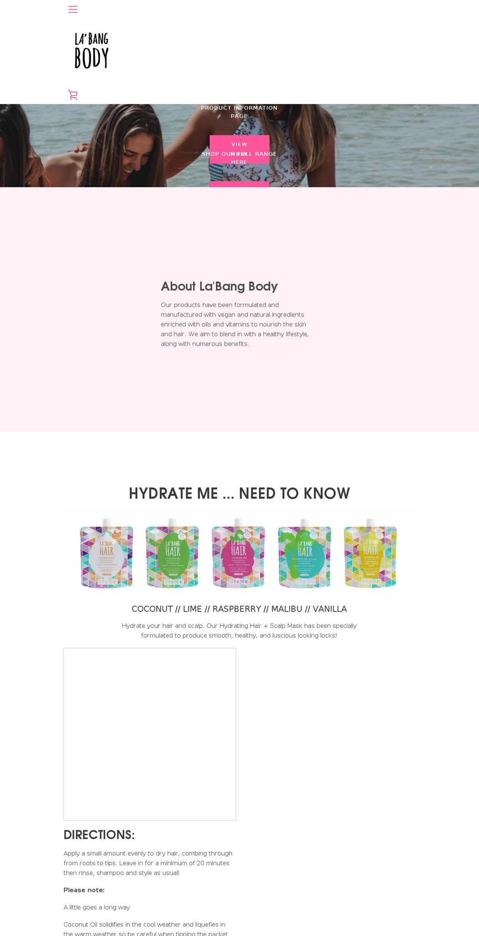 labangbody.com shopify website screenshot