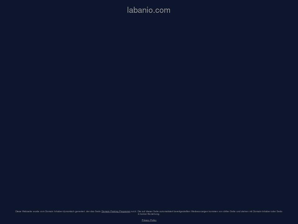 labanio.com shopify website screenshot