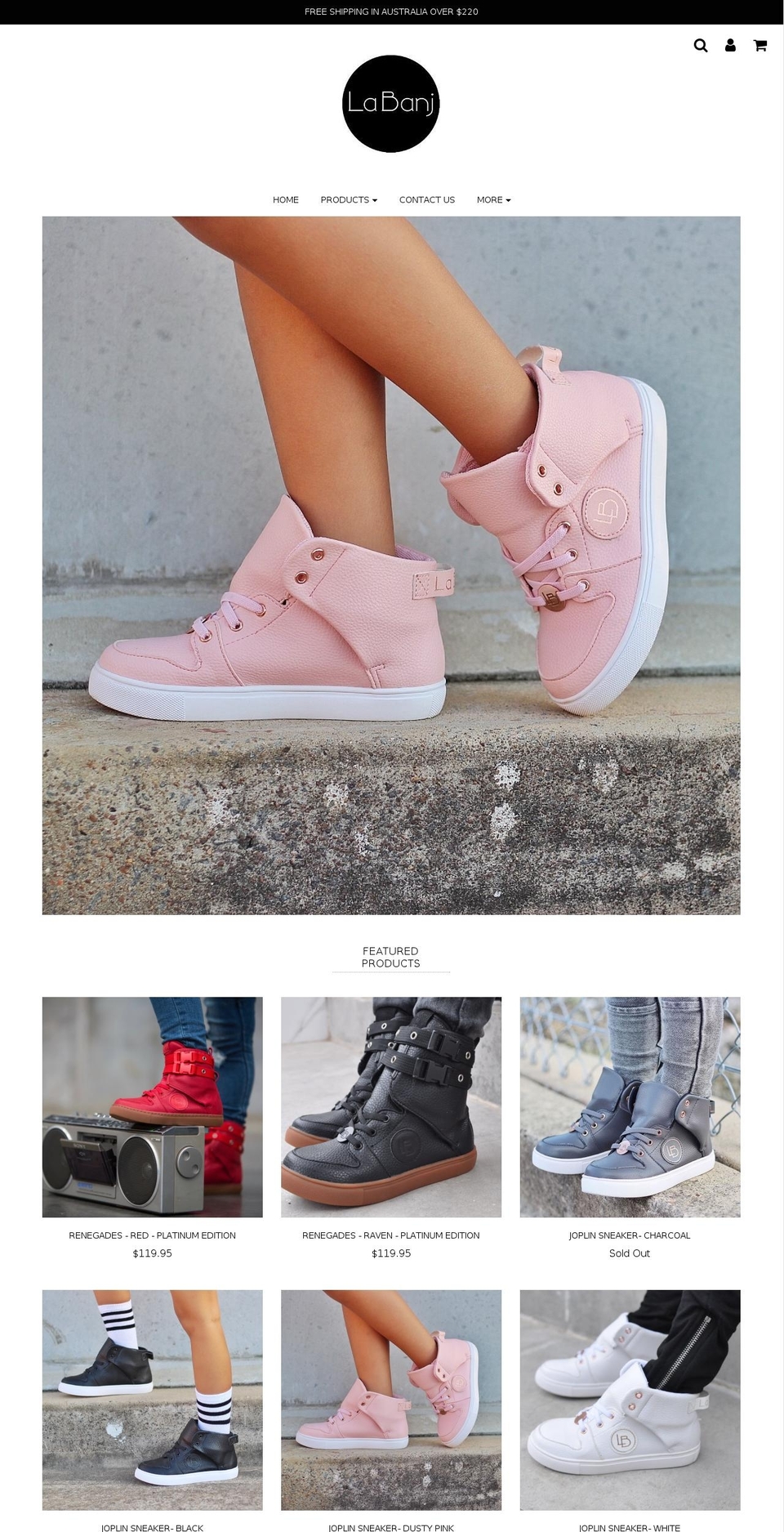 labanj.com.au shopify website screenshot
