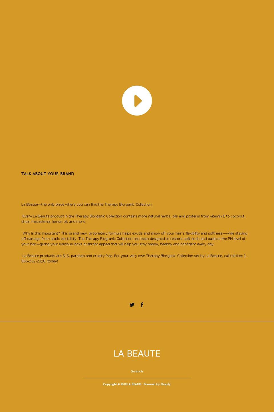 labeautehairpros.com — Shopify storefront screenshot