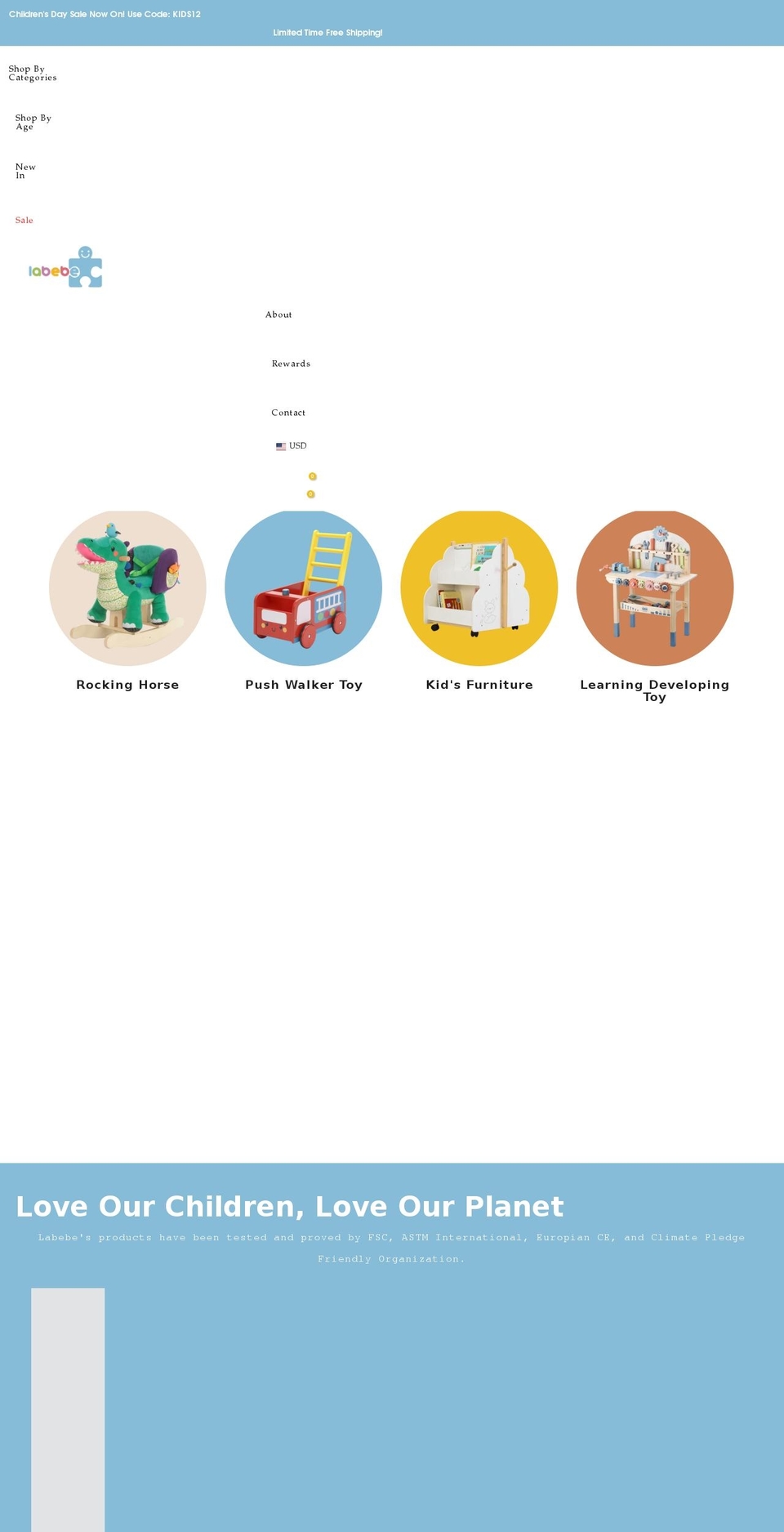 labebemall.com shopify website screenshot