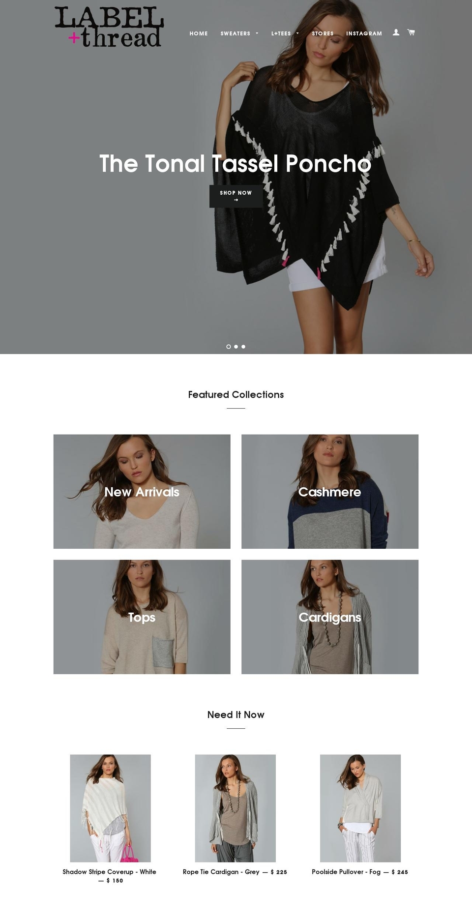 labelandthread.com shopify website screenshot