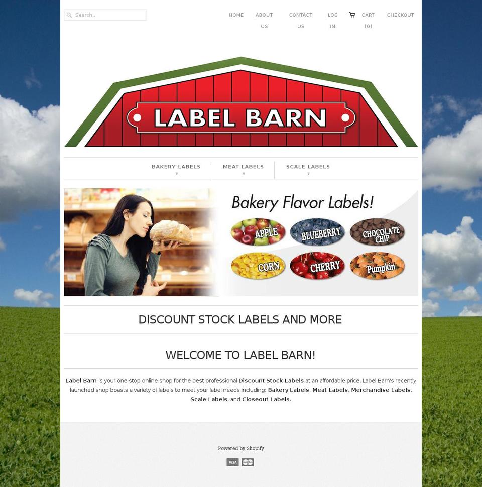 labelbarn.com — Shopify storefront screenshot