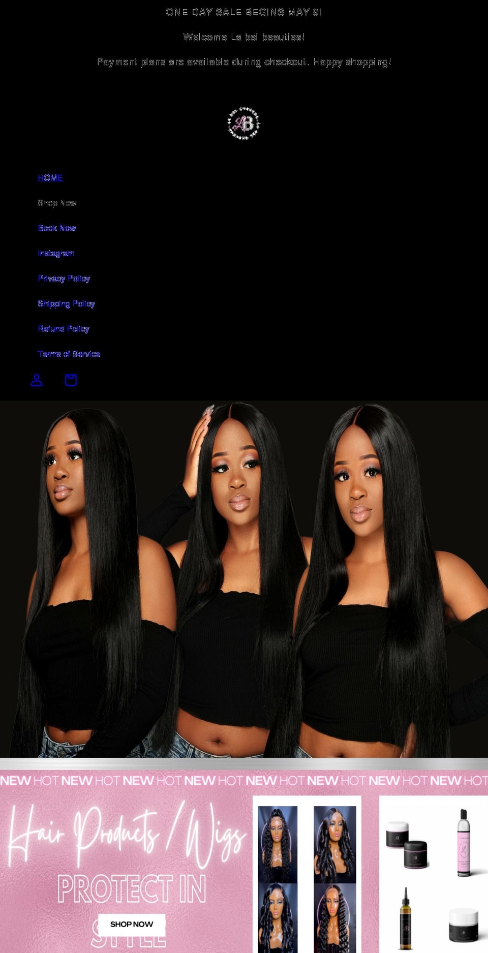 labelcheveuxlive.com shopify website screenshot