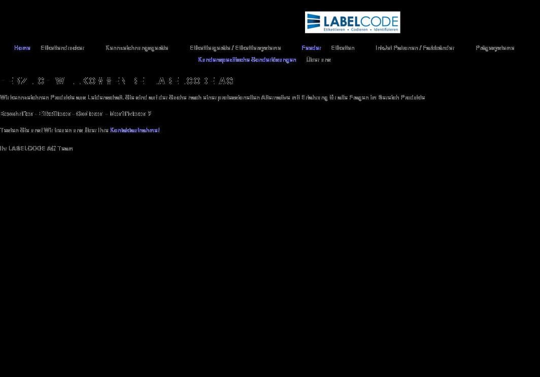 labelcode.ch shopify website screenshot