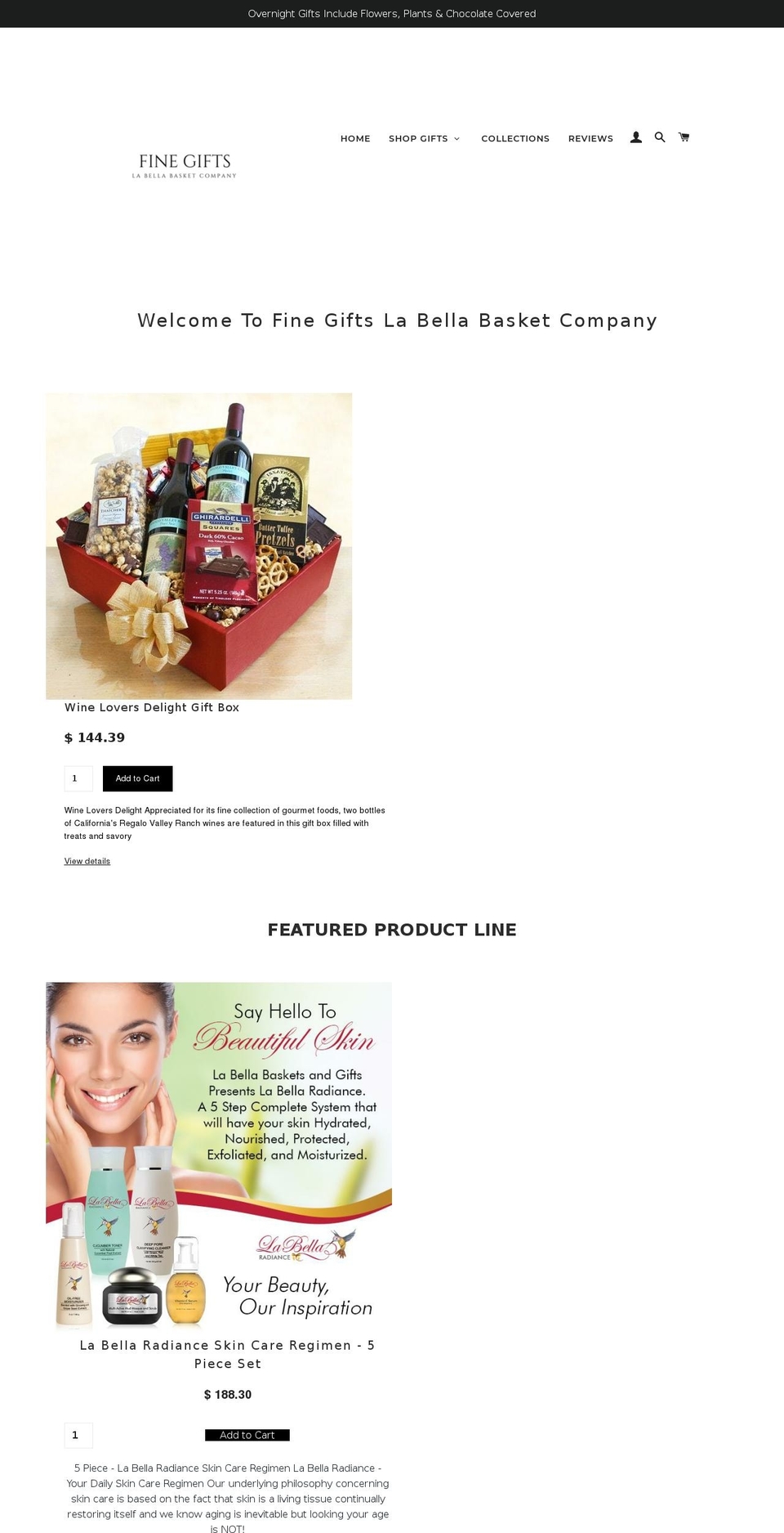 labellabasketcompany.com — Shopify storefront screenshot