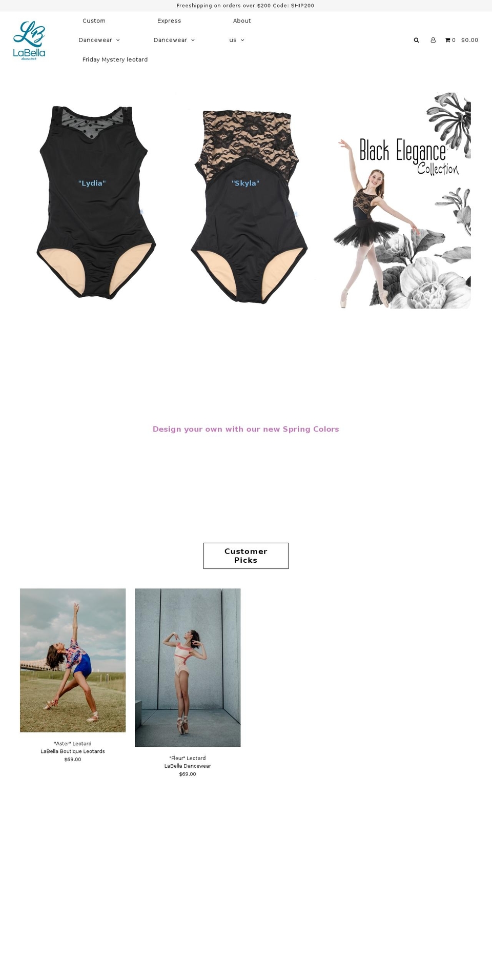 labellaboutiqueleotards.net shopify website screenshot