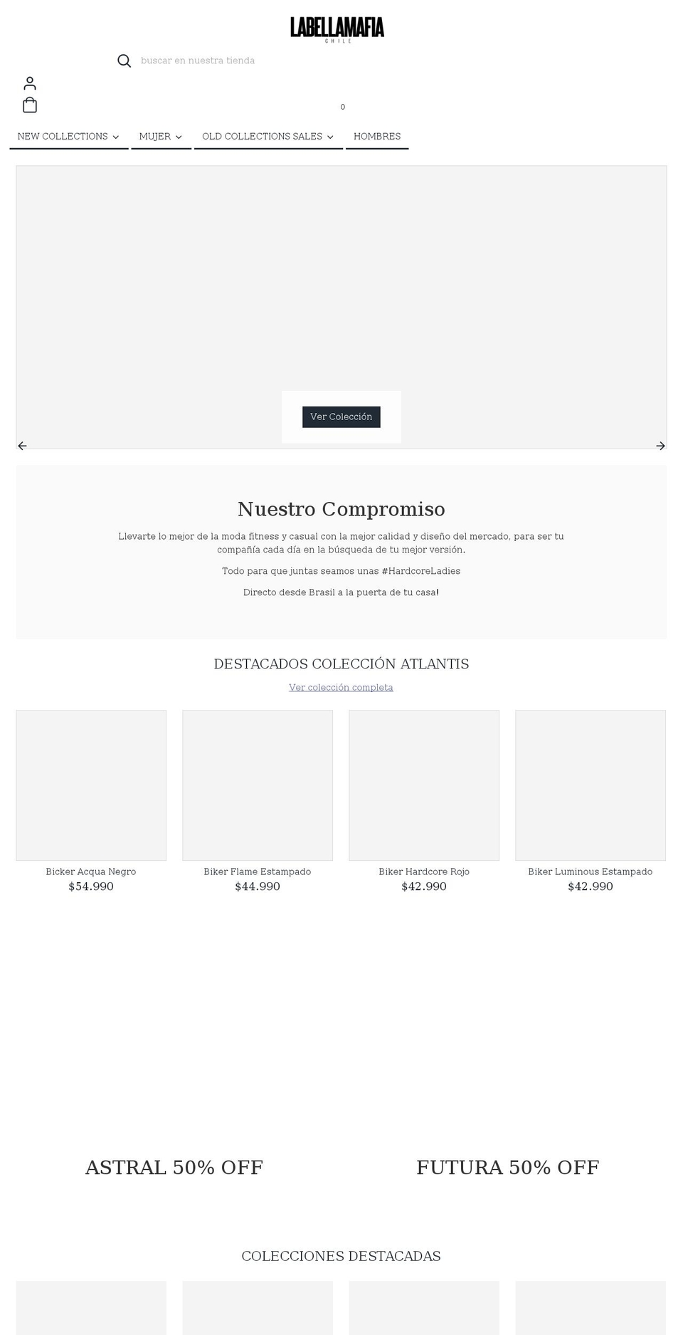 labellamafia.cl shopify website screenshot