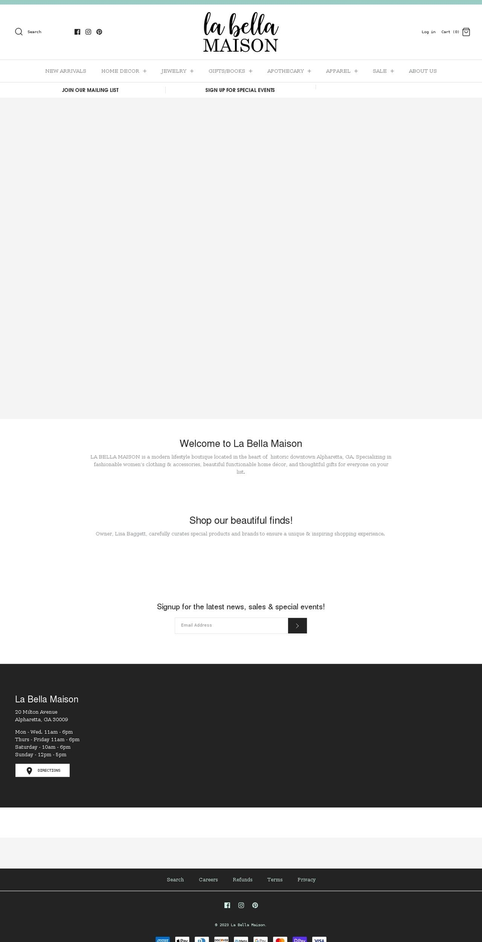 labellamaison.com shopify website screenshot